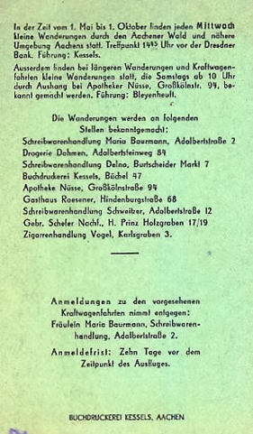 Wanderplan 1938 Seite 4